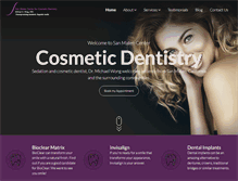 Tablet Screenshot of cosmeticdentistsanmateo.com